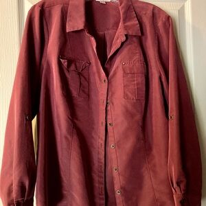 Roz & Ali Maroon Blouse